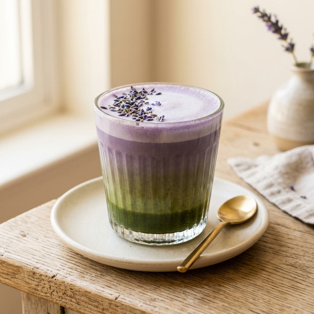 Lavender Matcha Latte